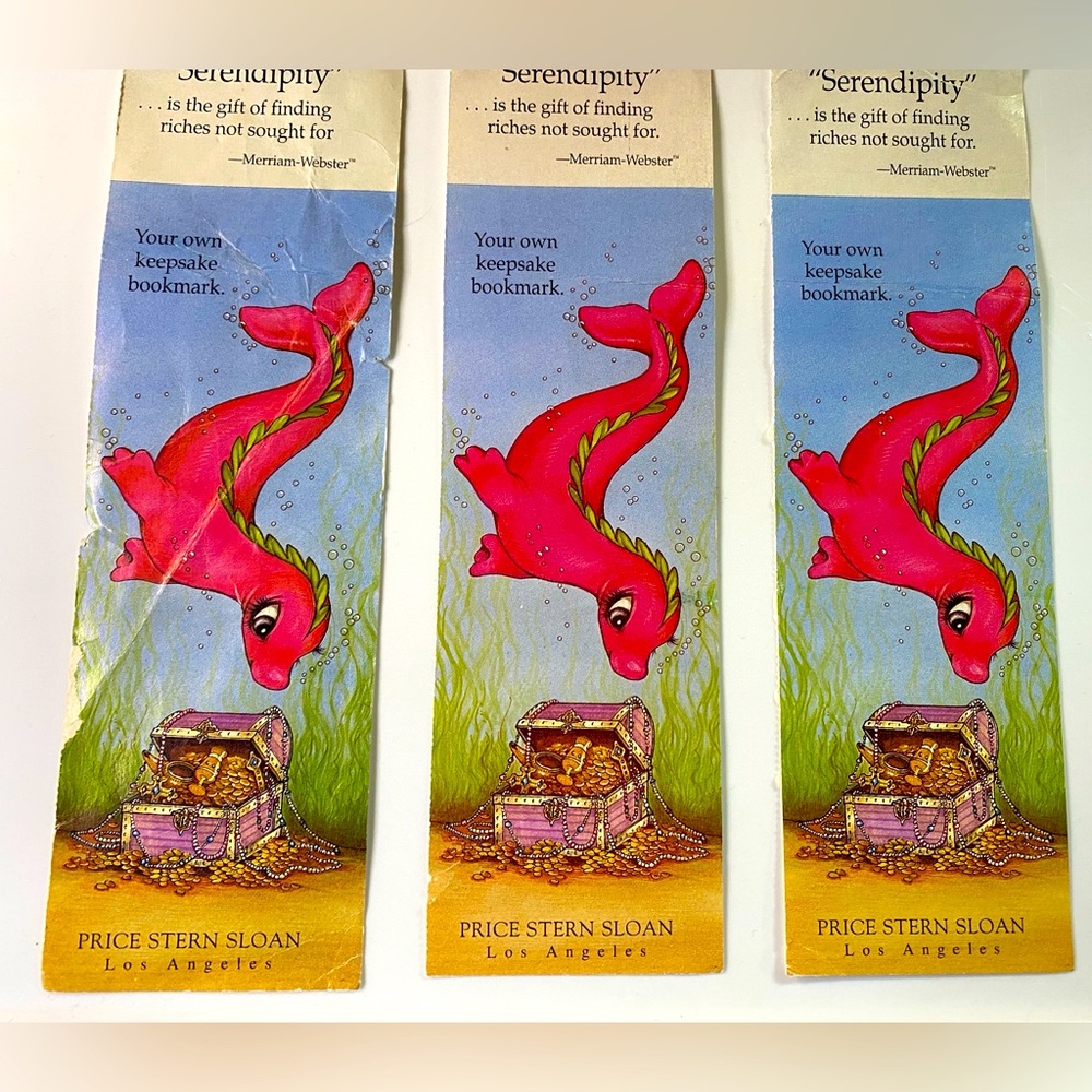 Serendipity Books Vintage 90’s Set of 3 Keepsakes BookMarkers Stephen Cosgrove